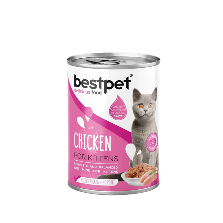 بيست بت معلبات بنكهة الدجاج للقطط الصغيرة 