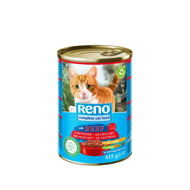  رينو معلبات  للقطط بنكهة اللحم البقري 