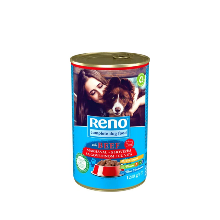   رينو معلبات ا للكلاب بنكهة اللحم البقري