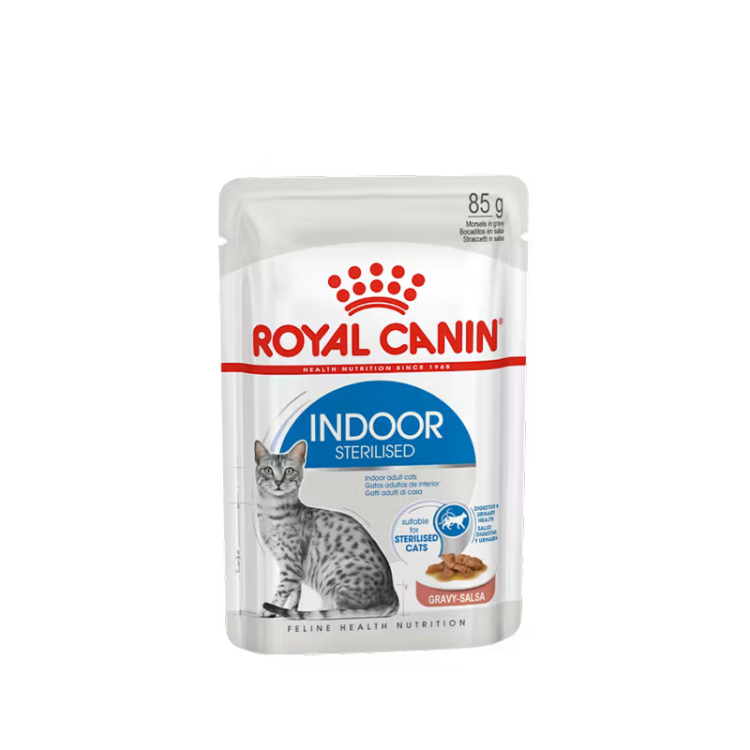 رويال كانين طعام رطب قطع في الجلي للقطط المعقمة