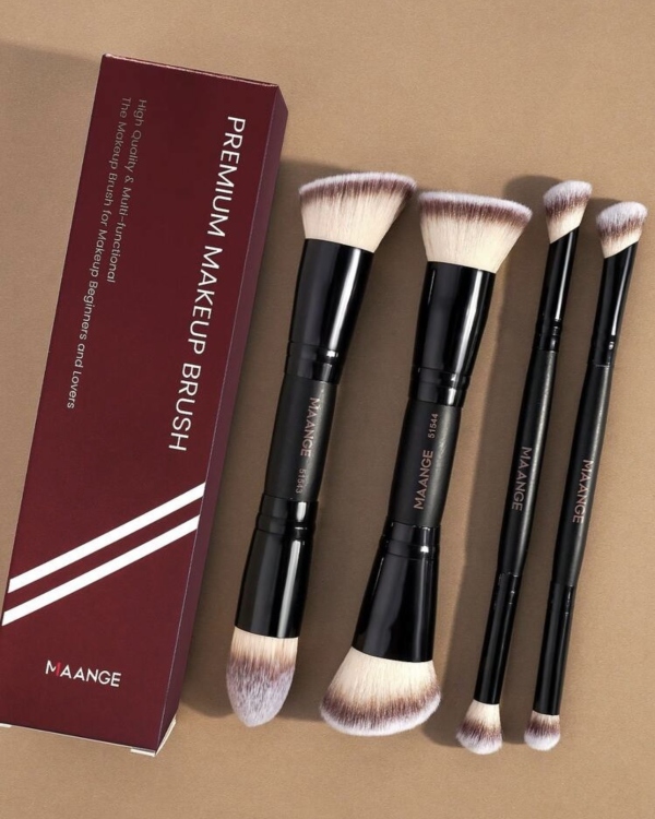 MAANGE - Dual-Ended Makeup Brushes 4pcs 