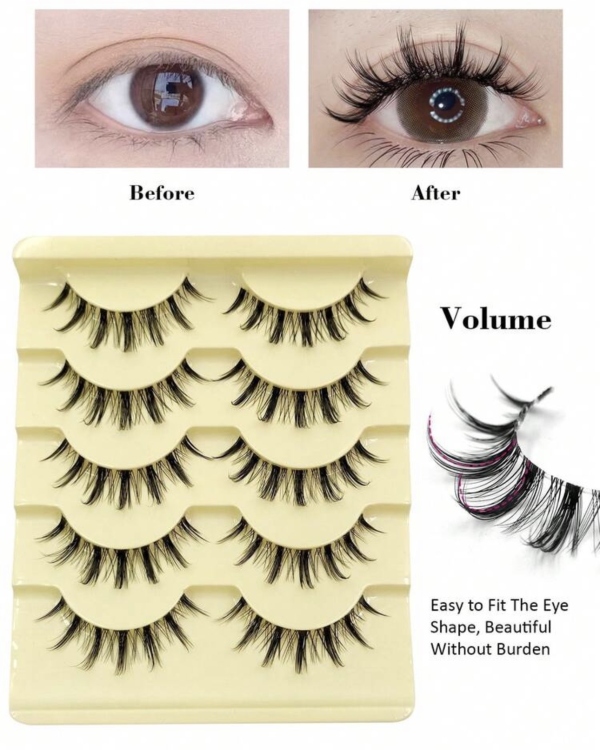 Anime Style Lashes 5 pairs 
