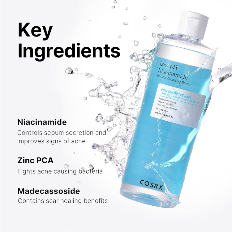 COSRX - Low pH Niacinamide Micellar Cleansing Water 400ml