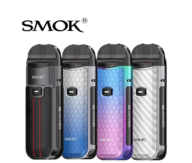 Smok Nord 50w Pod Kit, Rechargeable, Refillable, Vape Device - Assorted Colors