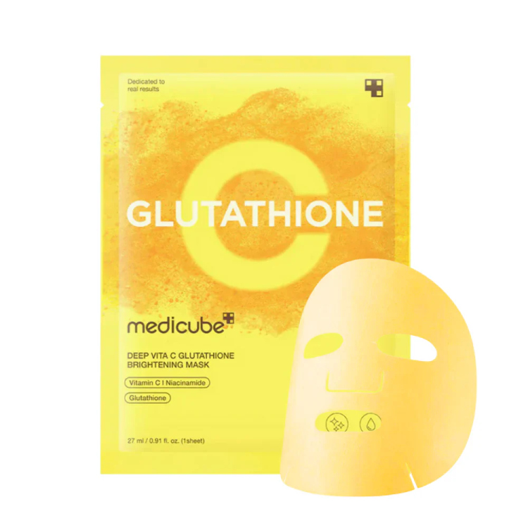  Medicube Deep Vita C Glutathione Brightening Mask 