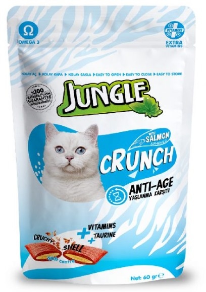 Jungle cat crunch  Anti age عدد 10باكيت