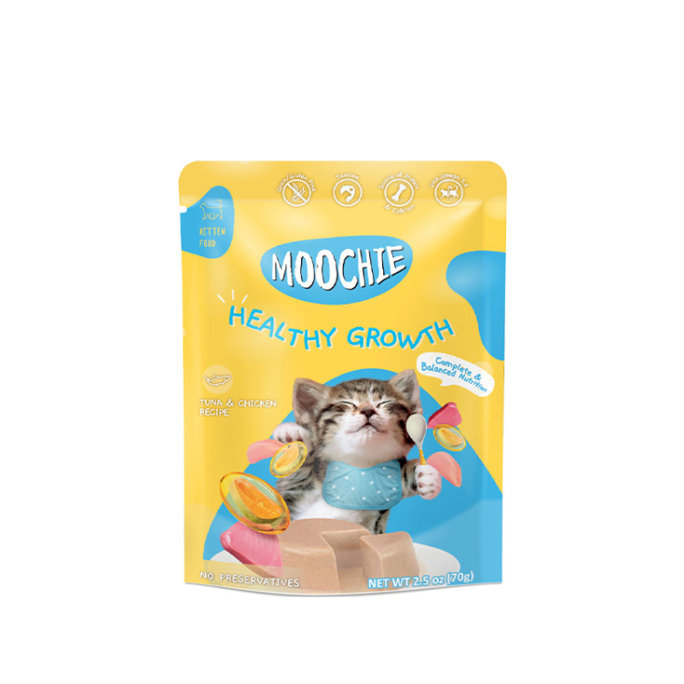 موشي للقطط الصغيرة بنكهة التونة والدجاج للنمو الصحي