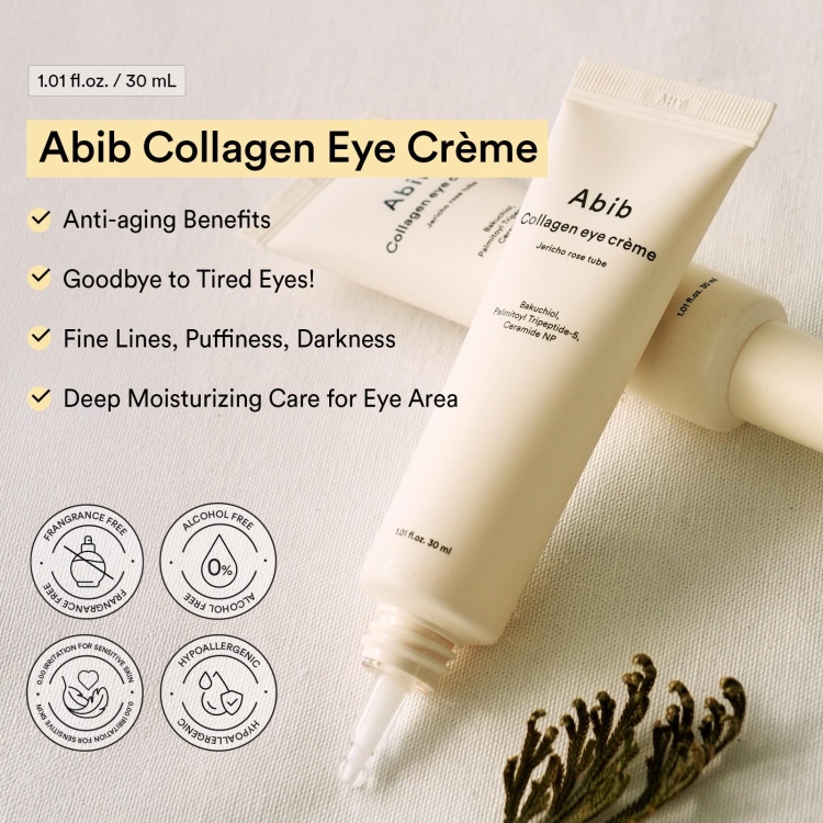 Abib collagen eye cream jericho rose tube