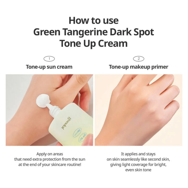 Goodal, Green Tangerine Vita-C Dark Care, Spot Tone Up Cream, SPF 50+ PA++++ /50 ml