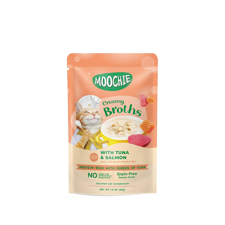  موشي مرق كريمي للقطط الصغيرة بالسلمون 