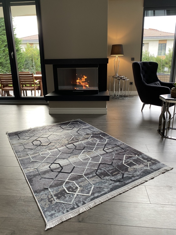 Artisanal Embroidered Rug