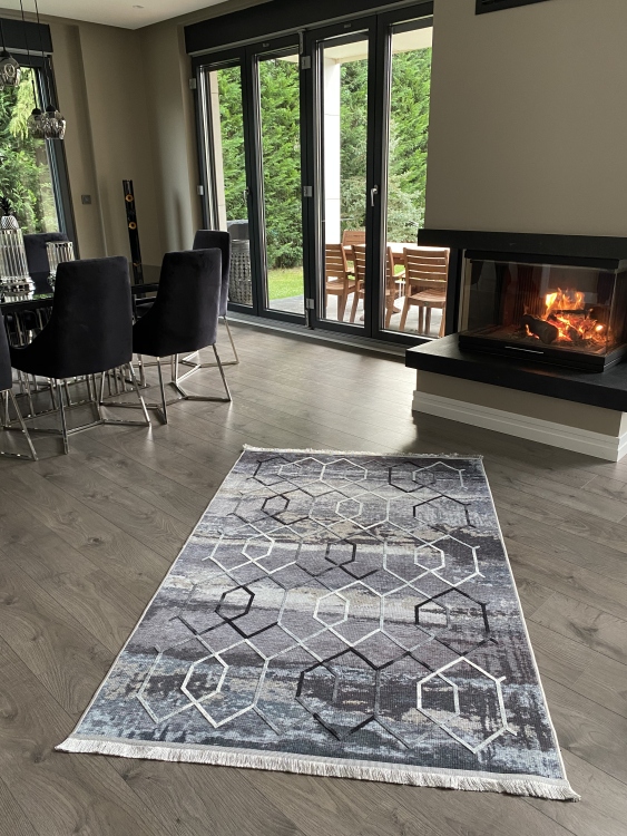 Artisanal Embroidered Rug