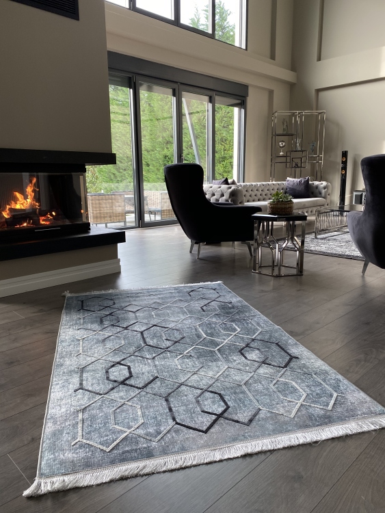 Artisanal Embroidered Rug
