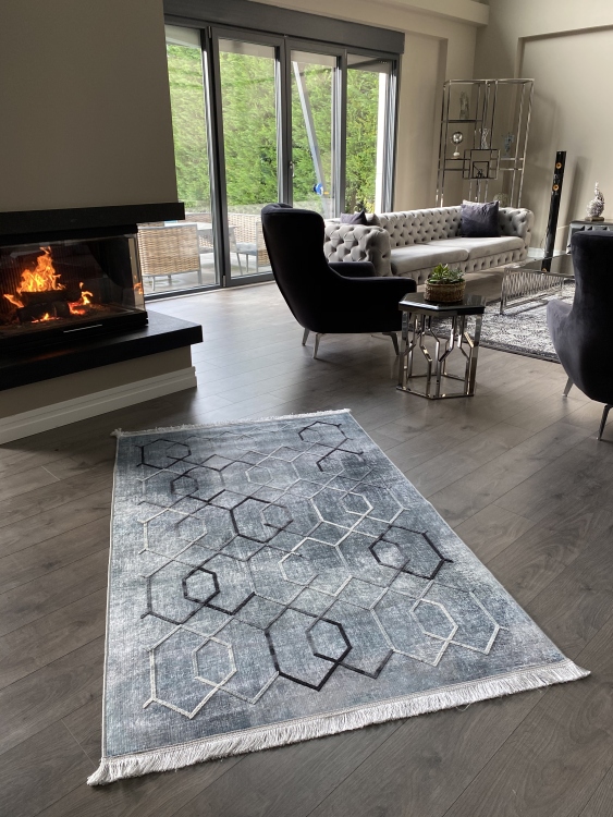 Artisanal Embroidered Rug