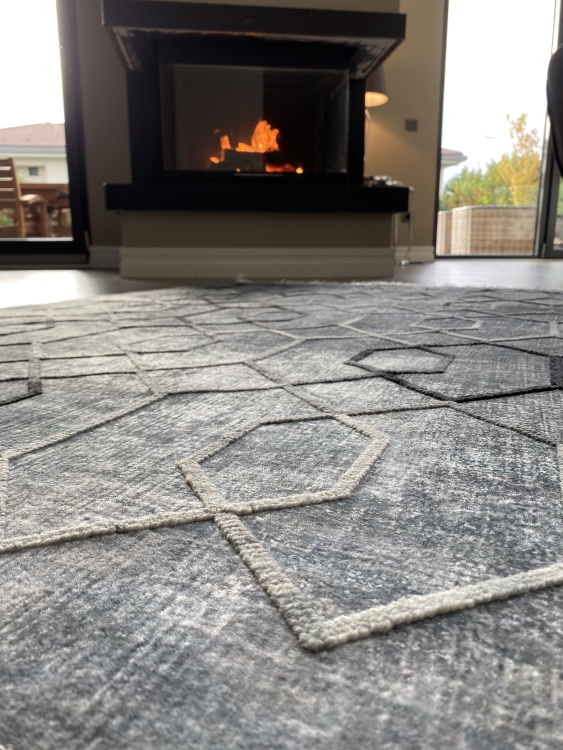 Artisanal Embroidered Rug