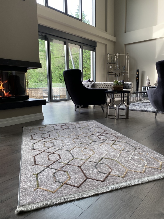 Artisanal Embroidered Rug