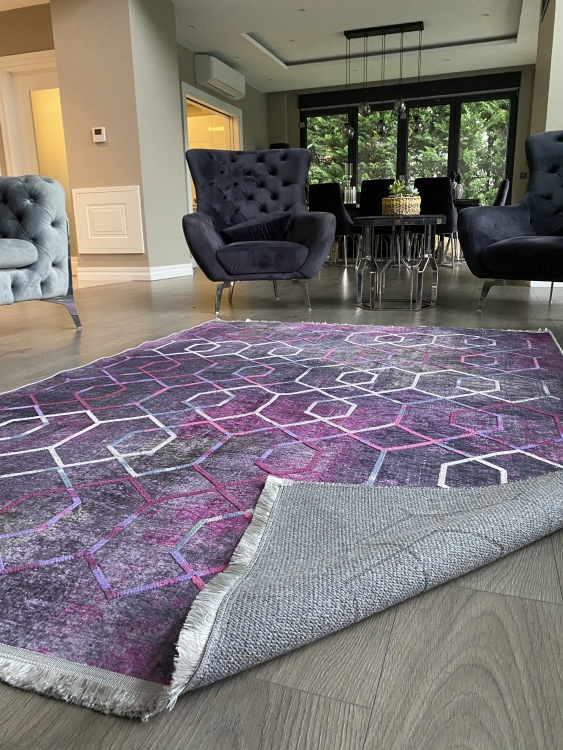 Artisanal Embroidered Rug