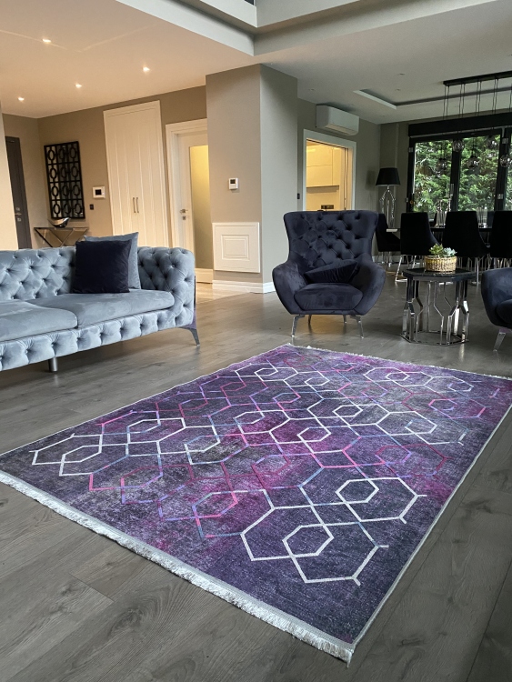 Artisanal Embroidered Rug