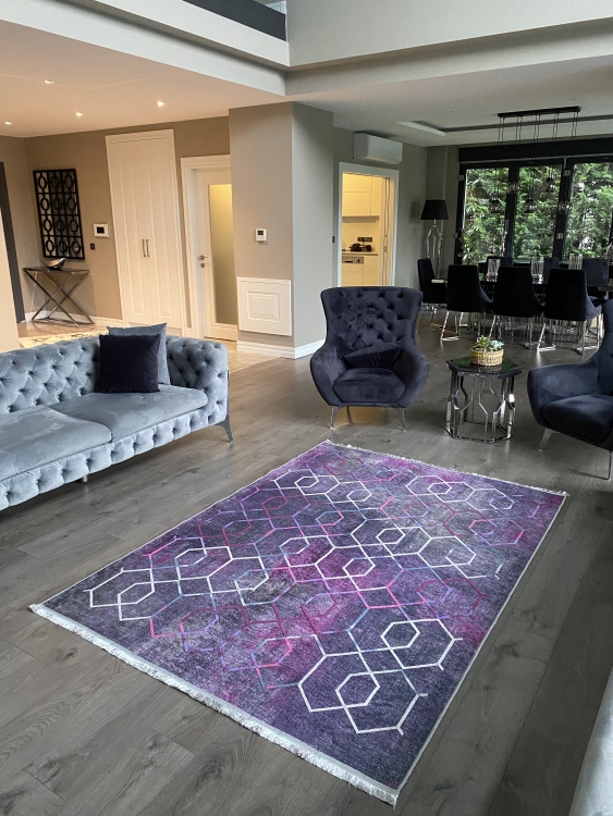 Artisanal Embroidered Rug