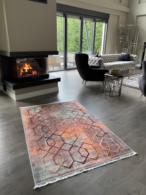 Artisanal Embroidered Rug
