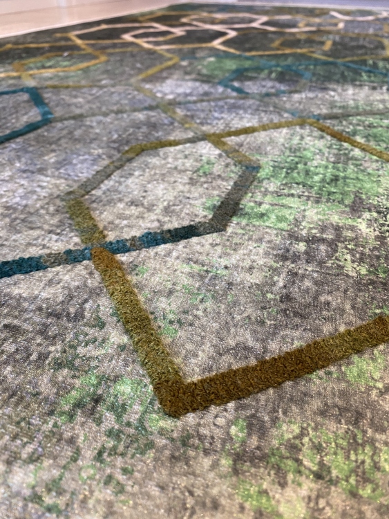 Artisanal Embroidered Rug