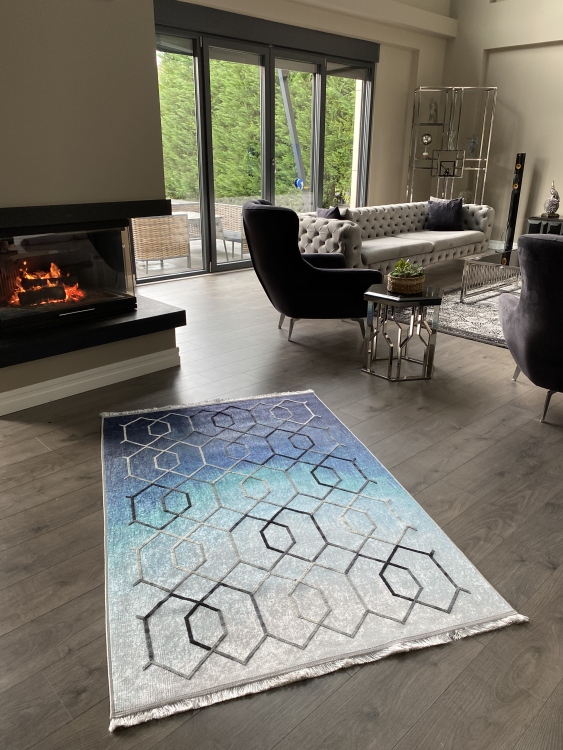 Artisanal Embroidered Rug