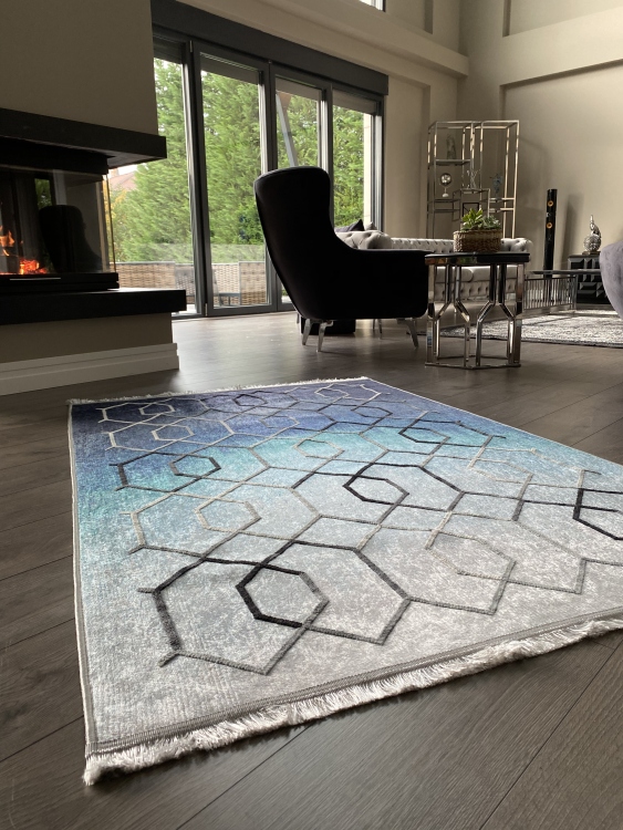 Artisanal Embroidered Rug