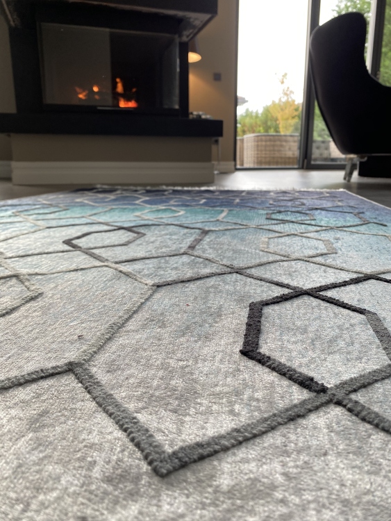 Artisanal Embroidered Rug