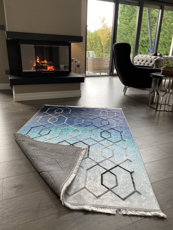 Artisanal Embroidered Rug