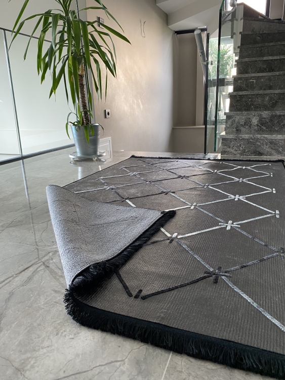 Artisanal Embroidered Rug