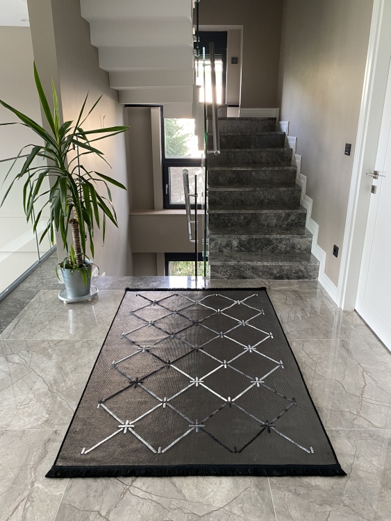 Artisanal Embroidered Rug