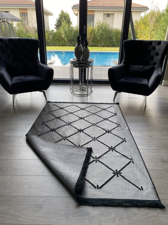 Artisanal Embroidered Rug