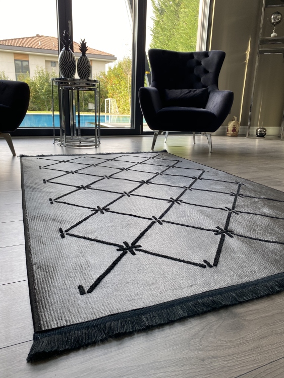 Artisanal Embroidered Rug