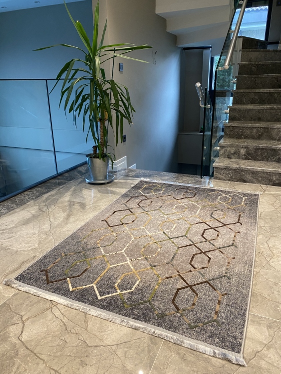 Artisanal Embroidered Rug