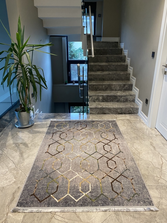 Artisanal Embroidered Rug
