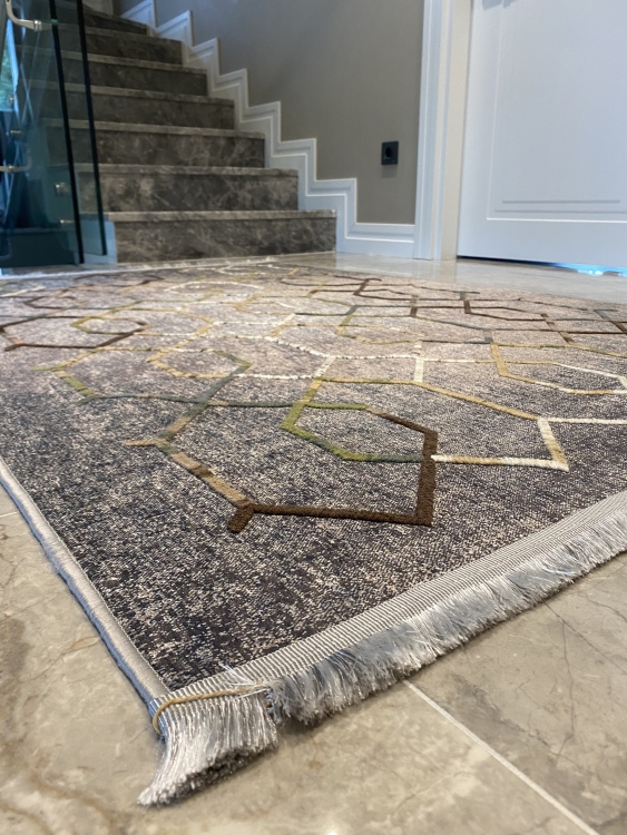 Artisanal Embroidered Rug