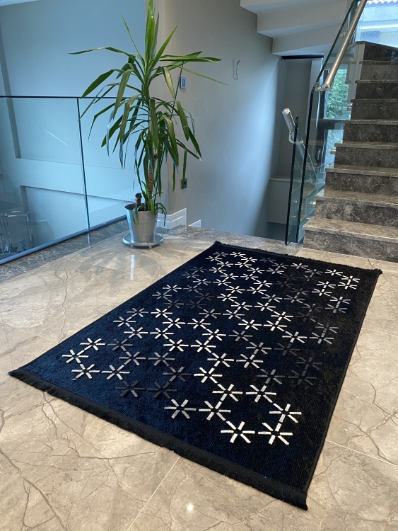Artisanal Embroidered Rug
