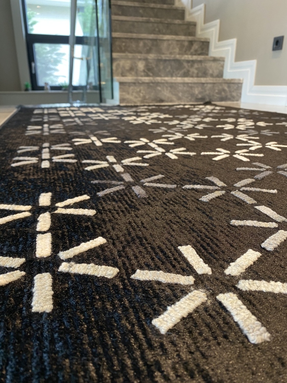 Artisanal Embroidered Rug