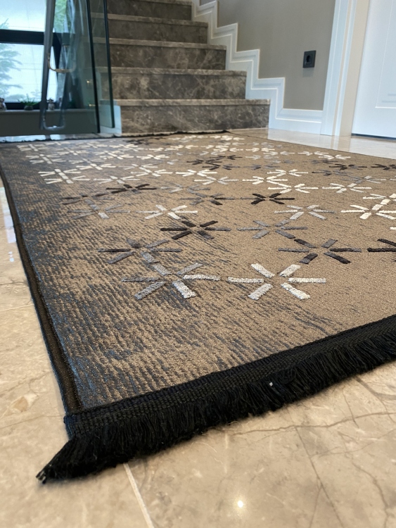 Artisanal Embroidered Rug