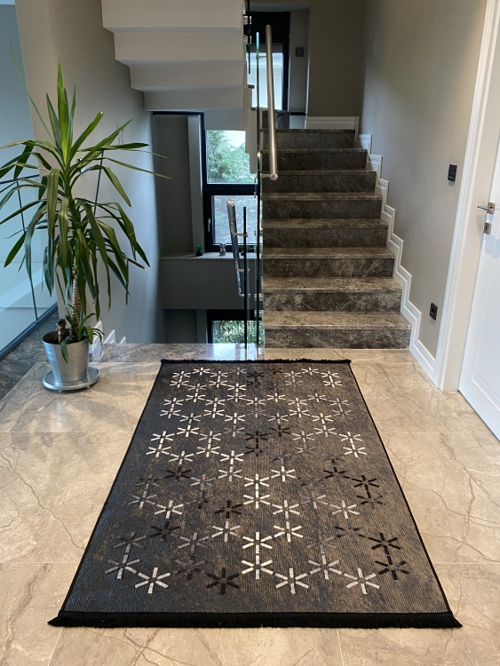 Artisanal Embroidered Rug