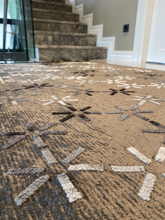 Artisanal Embroidered Rug
