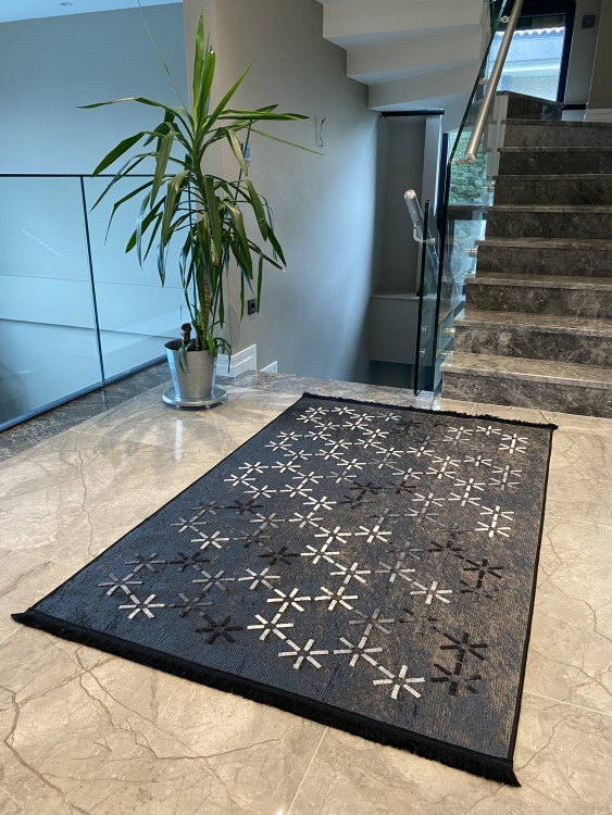 Artisanal Embroidered Rug