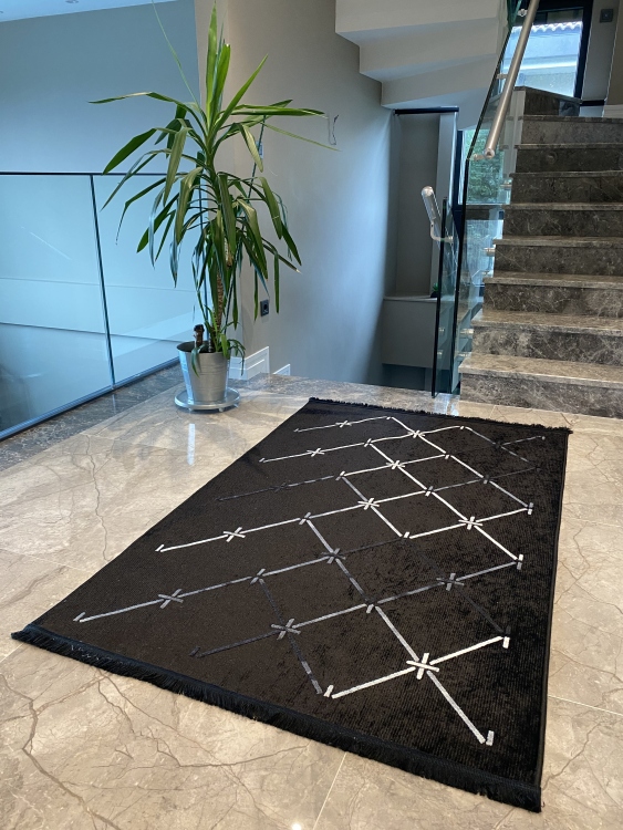 Artisanal Embroidered Rug