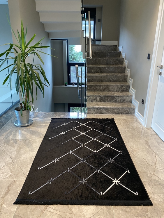 Artisanal Embroidered Rug