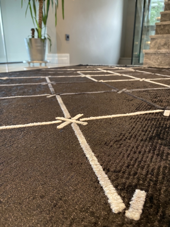 Artisanal Embroidered Rug