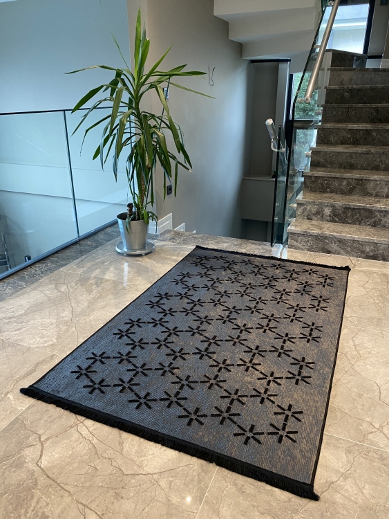 Artisanal Embroidered Rug