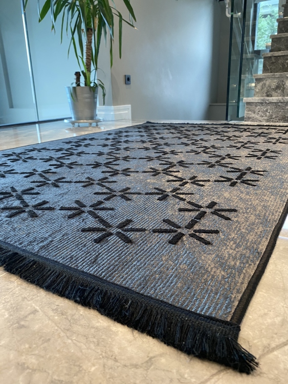 Artisanal Embroidered Rug