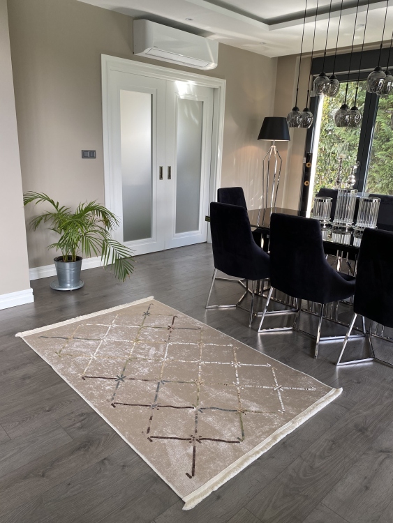 Artisanal Embroidered Rug