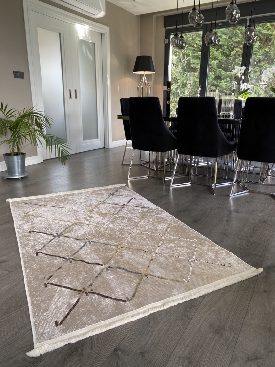 Artisanal Embroidered Rug