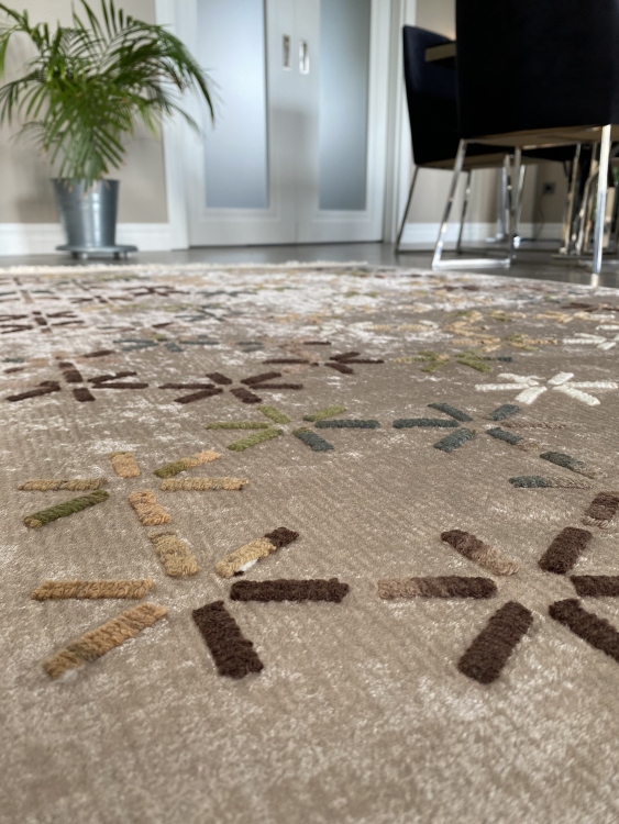 Artisanal Embroidered Rug